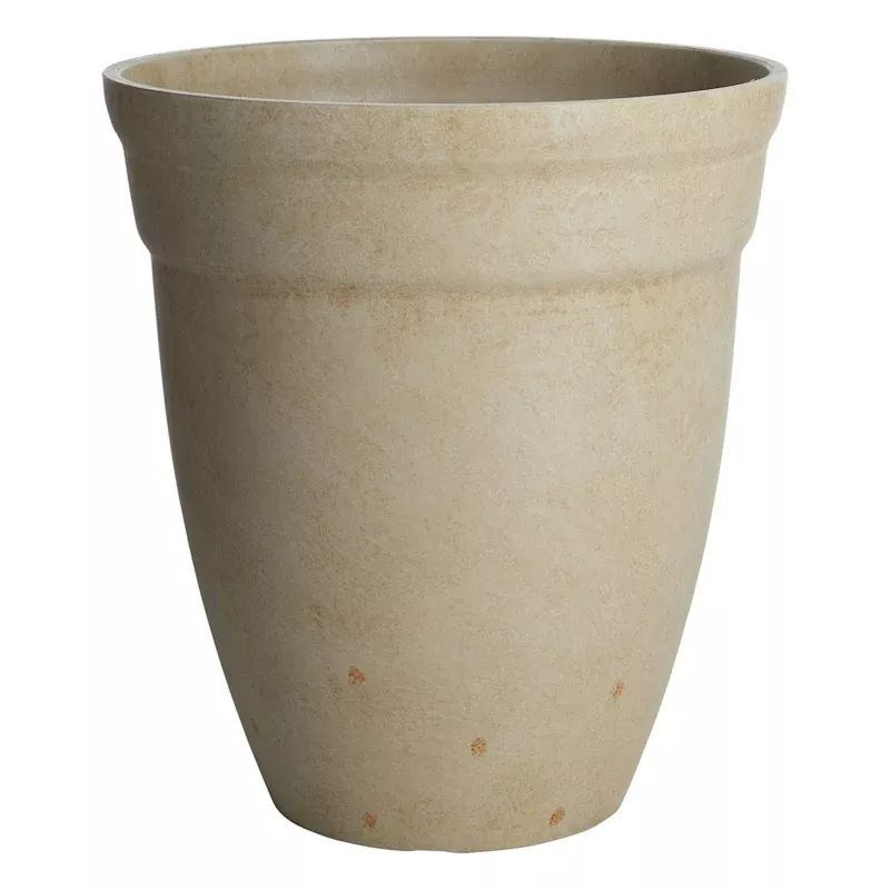 Beige Vintage Outdoor Planter, Medium