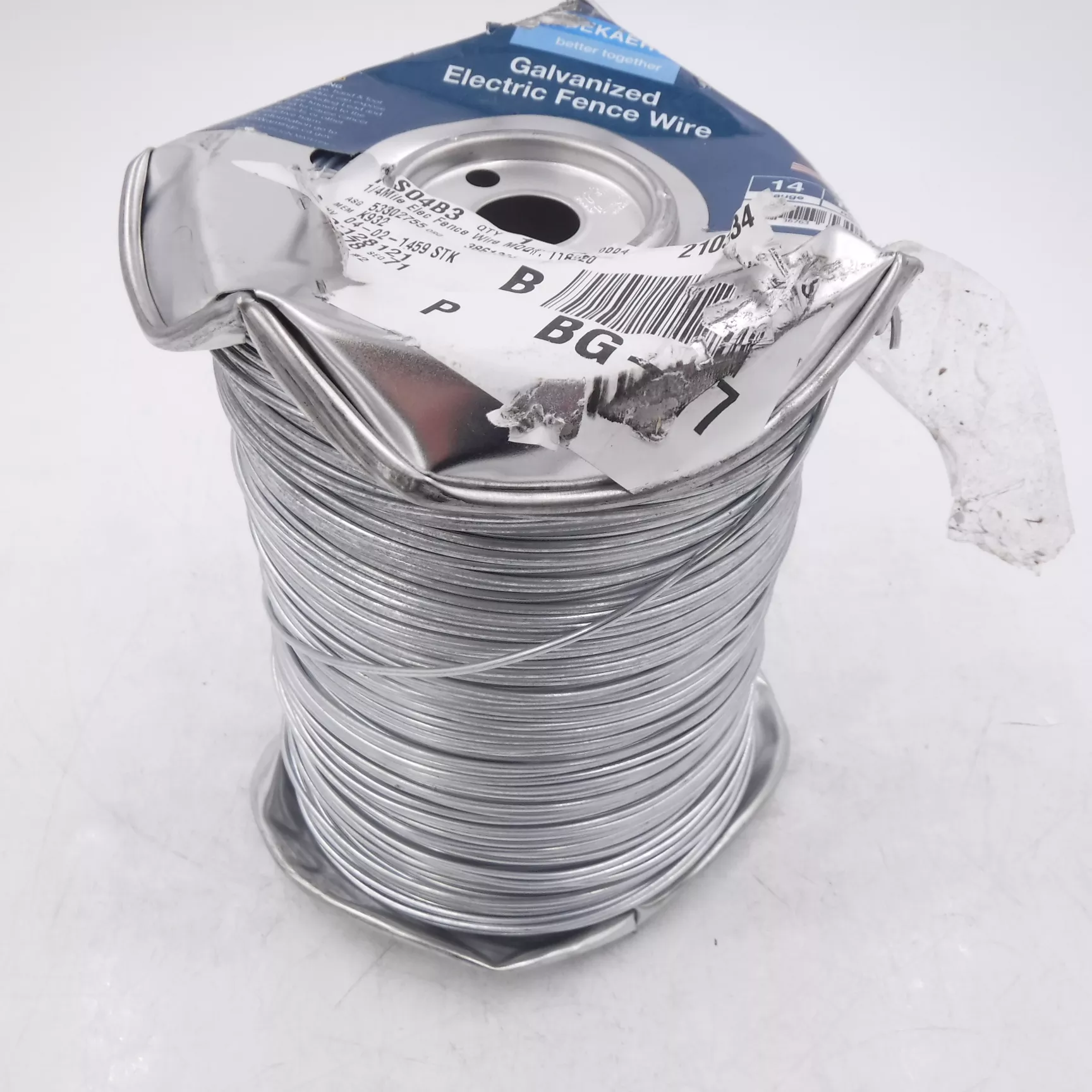 Bekaert 1/4 Mile 1320′ 14AWG Galvanized Electric Fence Wire 1118220 SEE DES