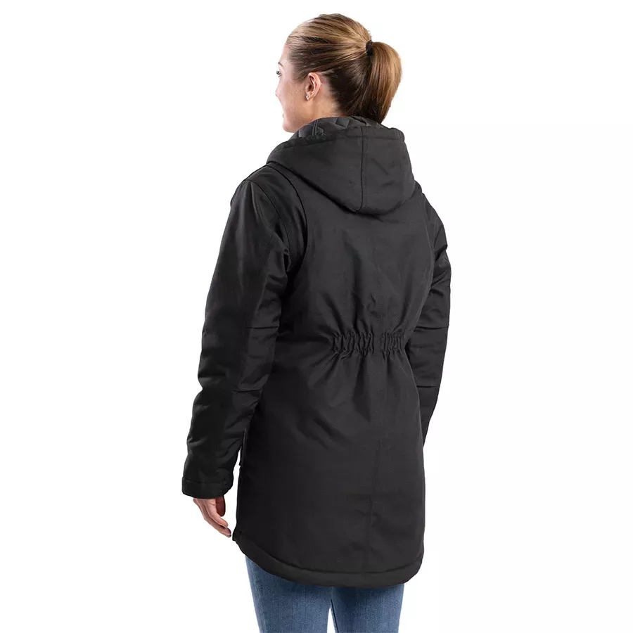 Berne Women's Icecap Insulated Parka Jacket - Black