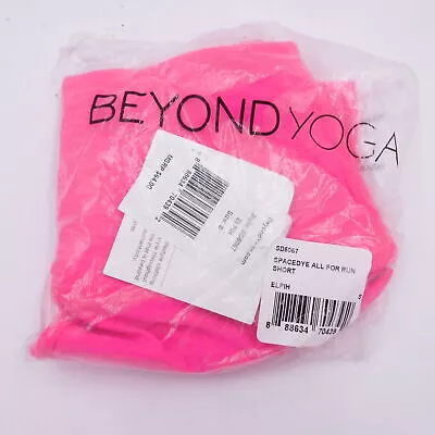Beyond Yoga Spacedye All For Run Short Electric Pink Size Small SD5067