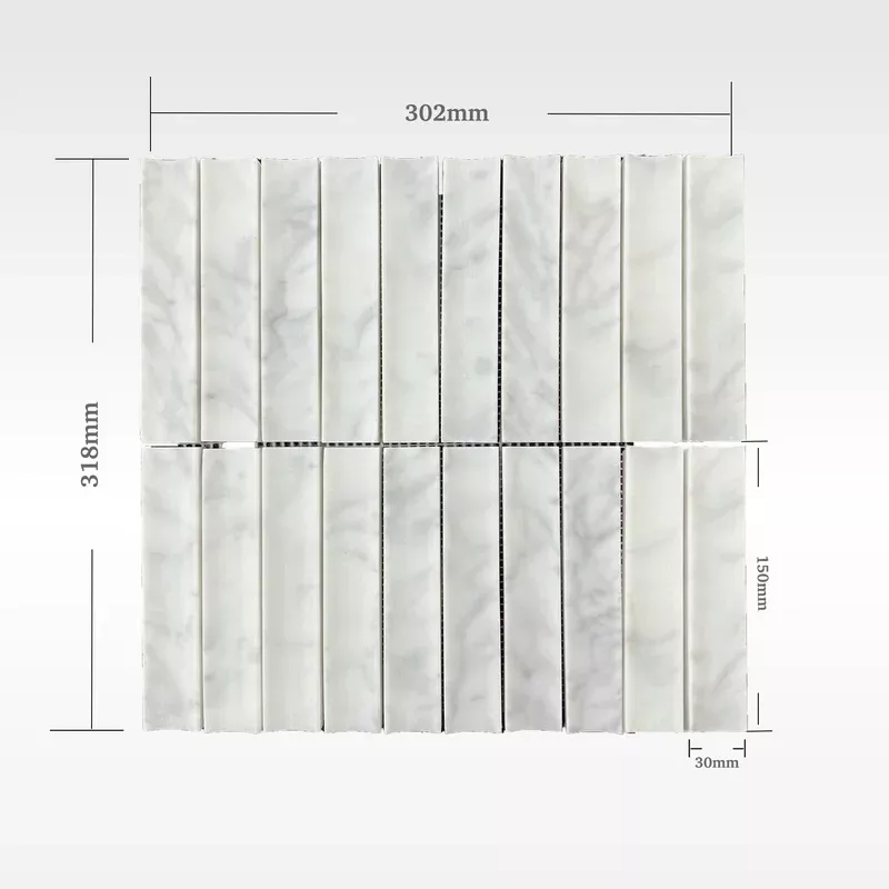 BH350 CARRARA CONCAVE HONED 318 X 302