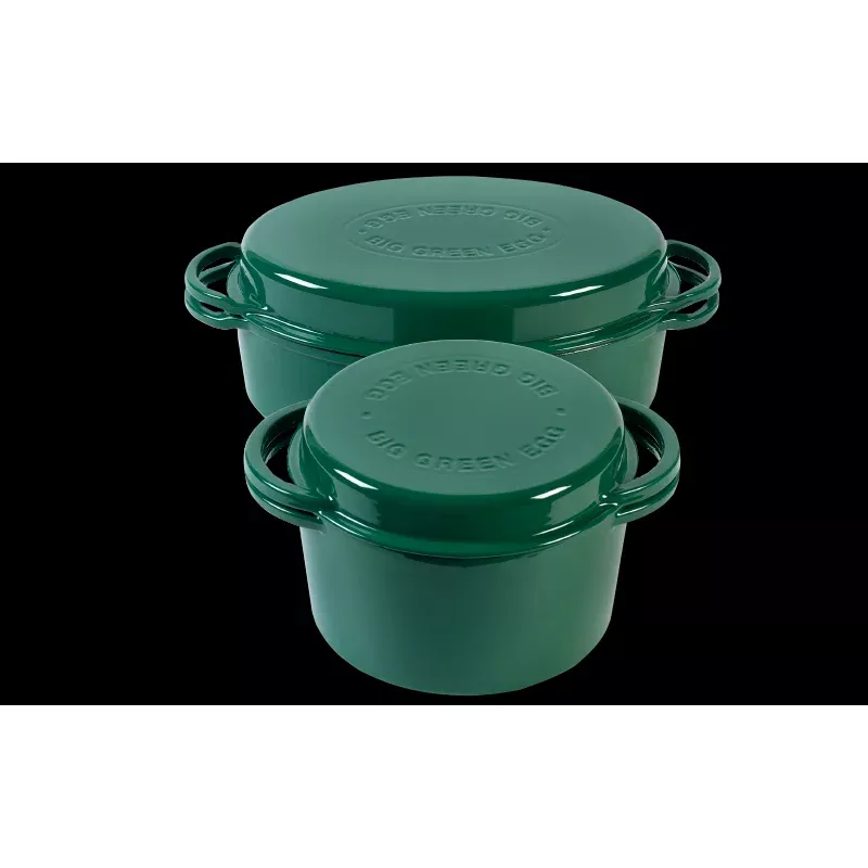 Big Green Egg Green Dutch Oven Round