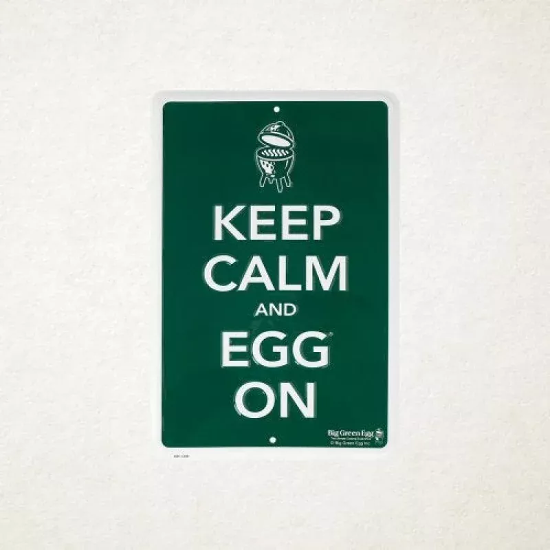 Big Green Egg Green Sign Keep Calm and Egg On