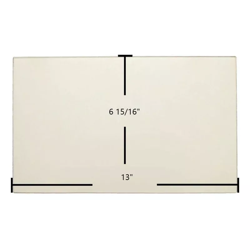 Big Jims Door Glass Replacement | High-Temperature Ceramic Glass Panel | 13″ x 6 15/16″