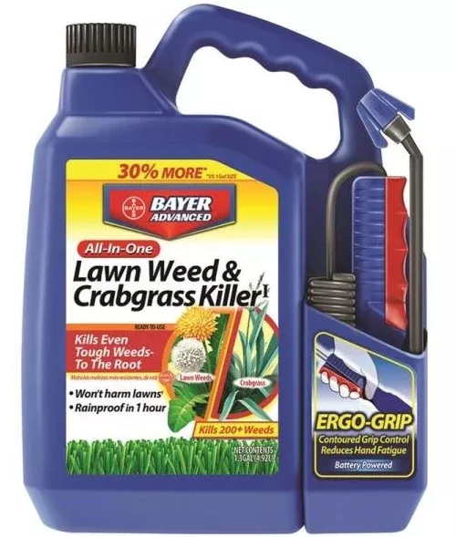 BioAdvanced 704138A Lawn Weed & Crabgrass Killer Spray, 1.3 Gallon