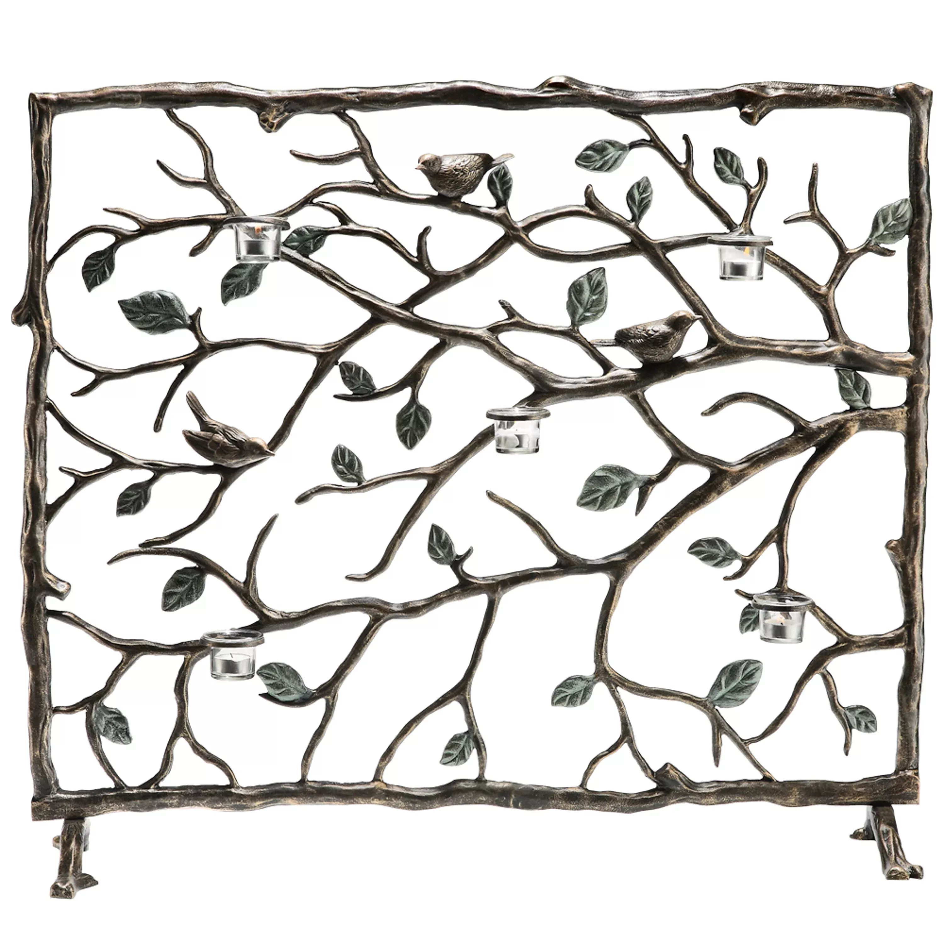 Bird & Brand Fireplace Screen