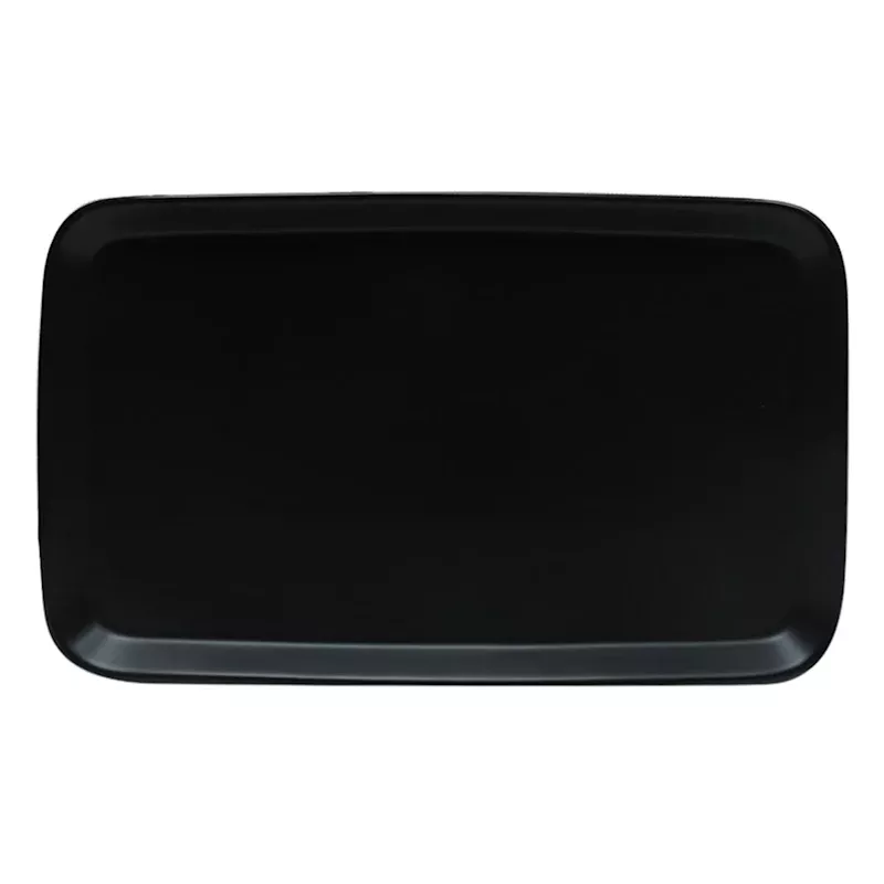Black Ceramic Rectangle Serving Tray