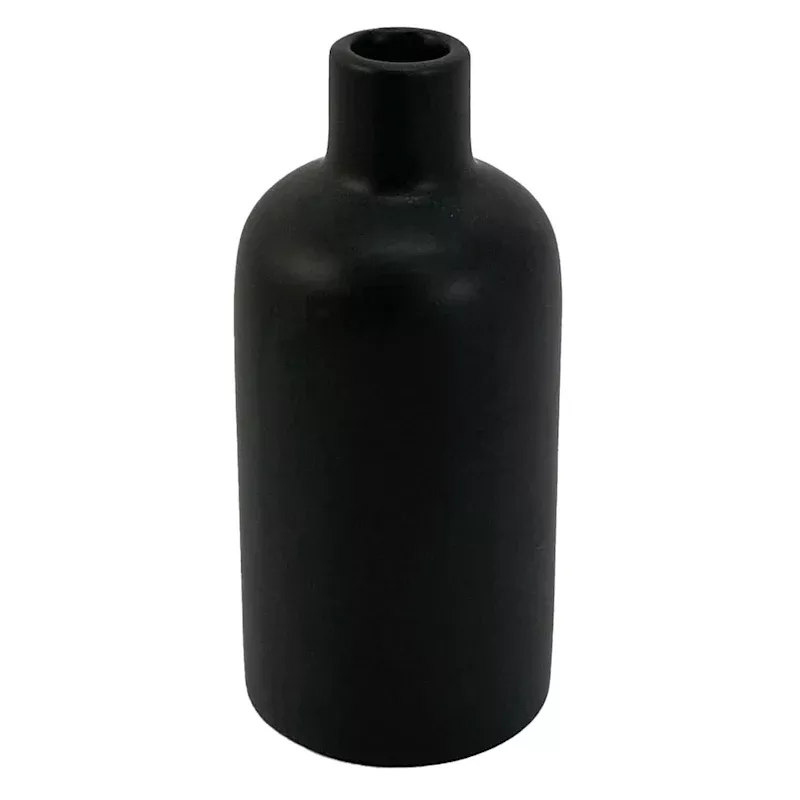 Black Ceramic Vase, Small