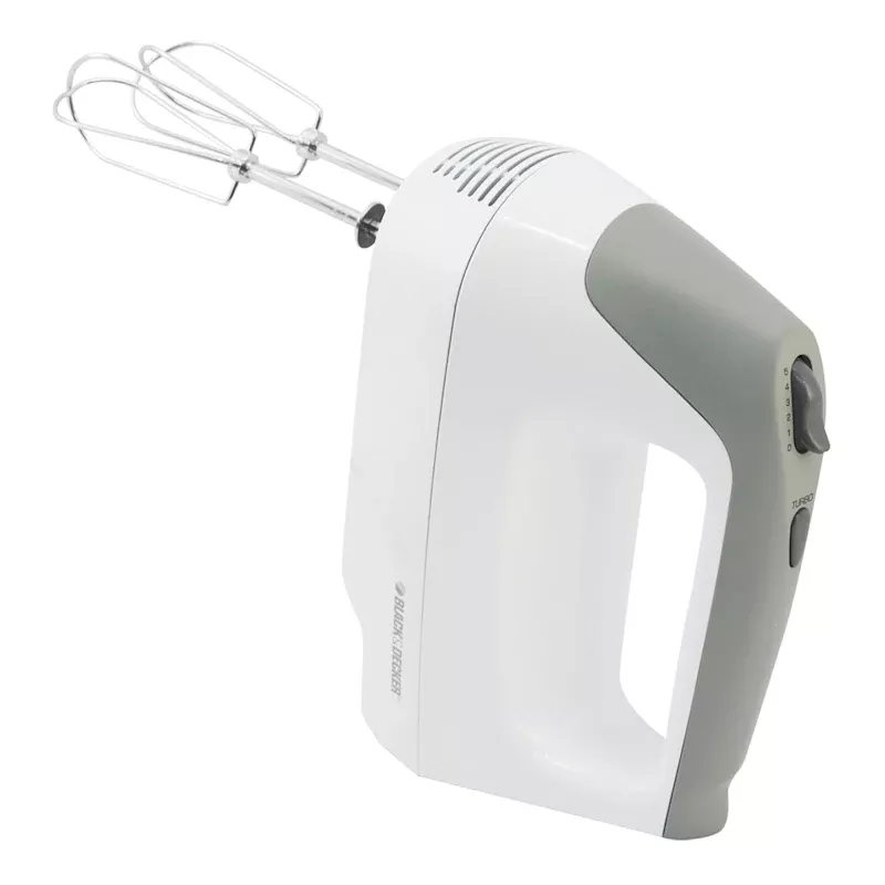 Black & Decker 5-Speed Hand Mixer, White