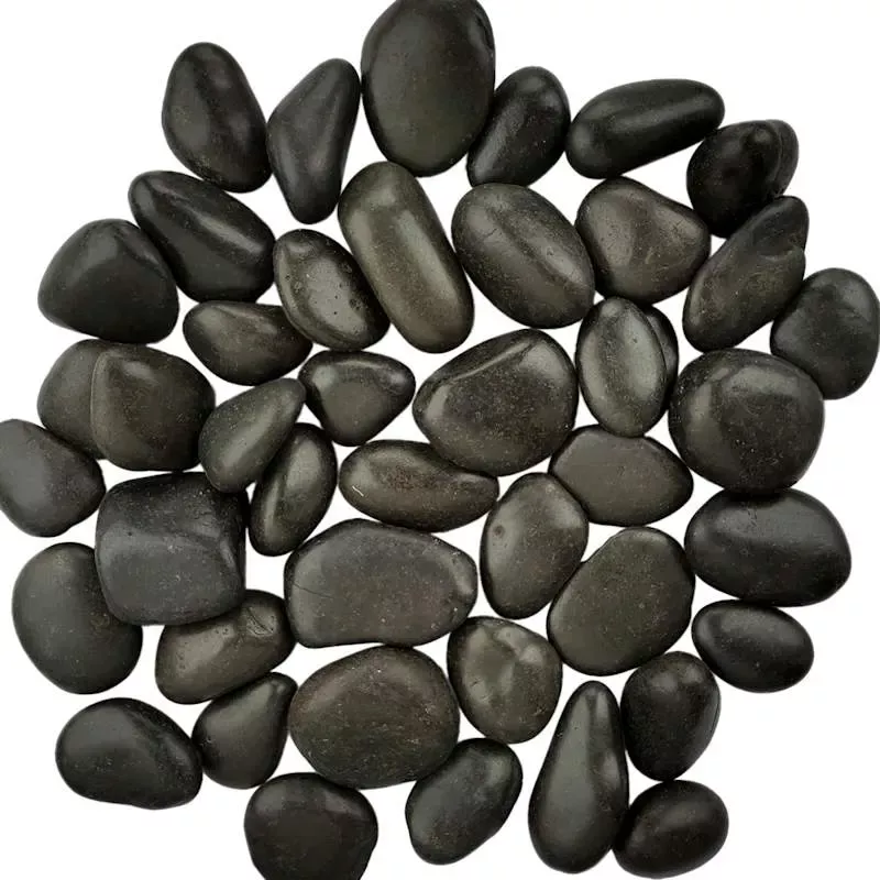 Black Decorative Outdoor Fountain Rocks, 15lb