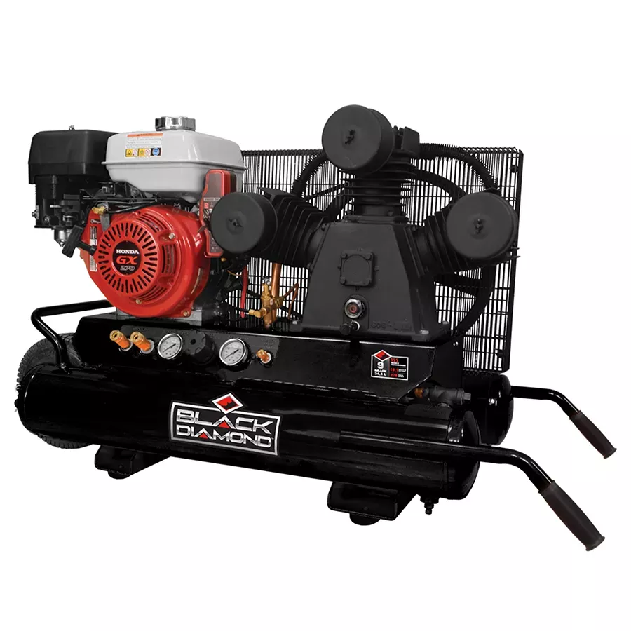 Black Diamond 9 Gallon Cast Iron Single Stage Air Compressor