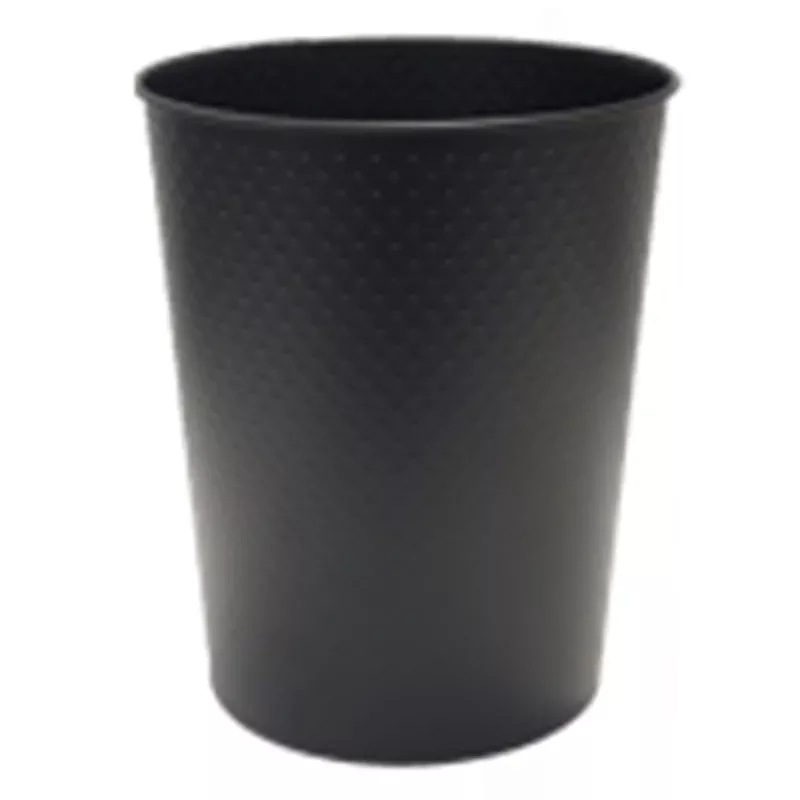 Black Dots Round Wastebasket, 5l