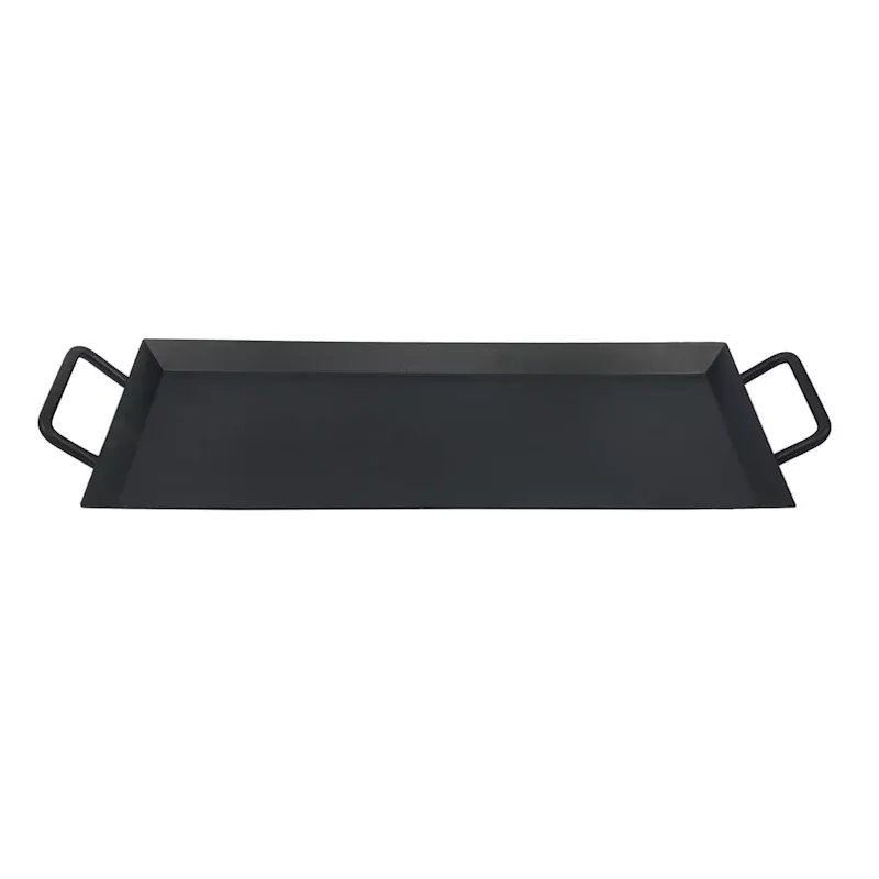 Black Iron Serving Tray with Handles