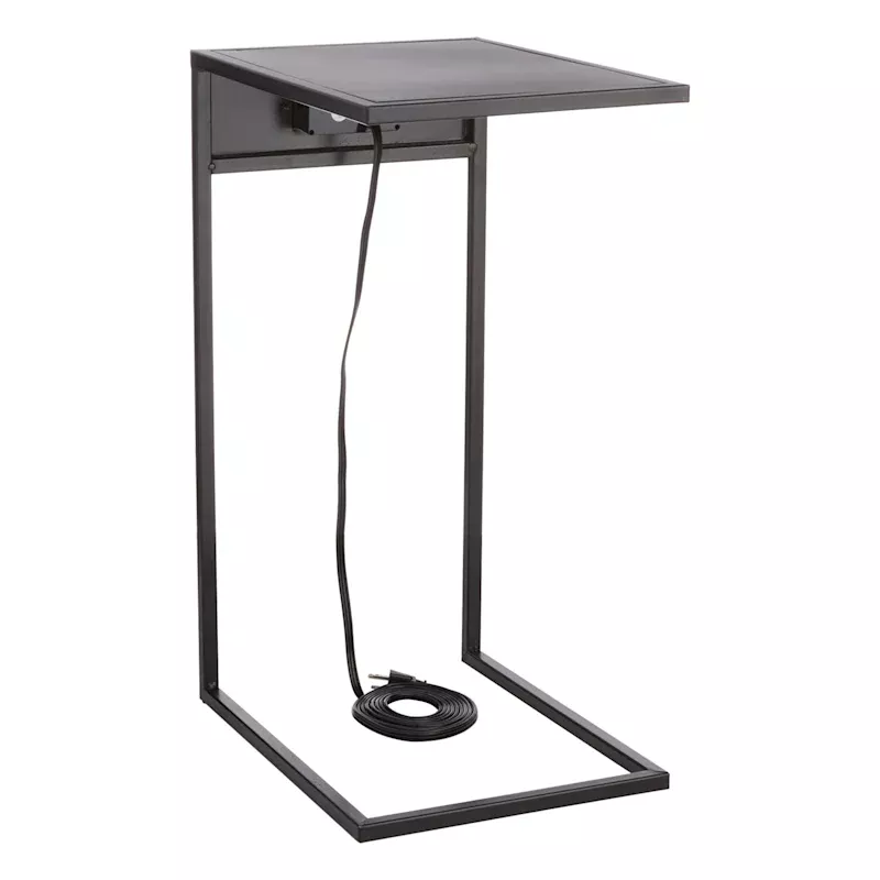 Black & Metal USB C-Table