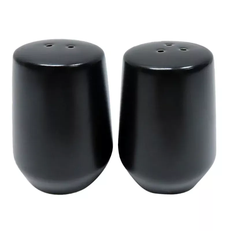Black Salt & Pepper Shaker Set