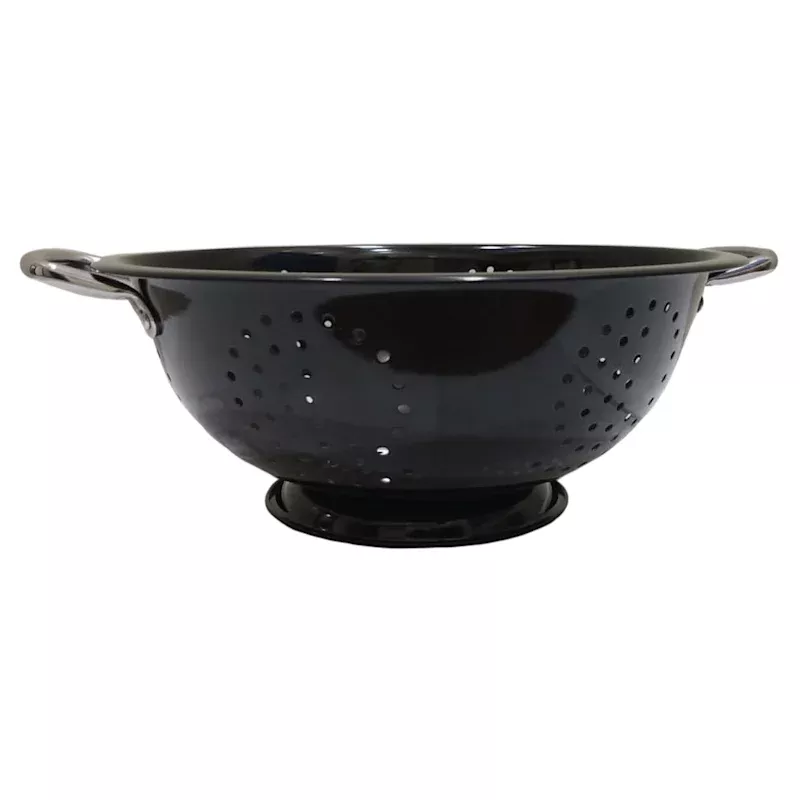 Black Stainless Steel Colander, 5qt
