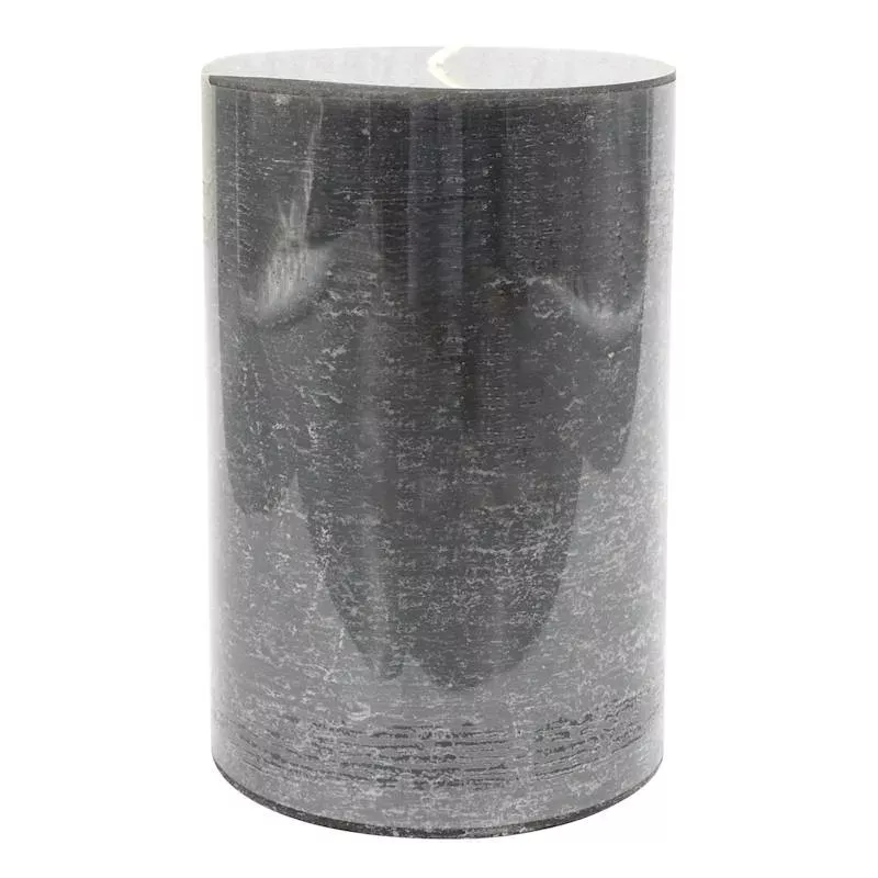 Black Unscented Pillar Candle, 4x6