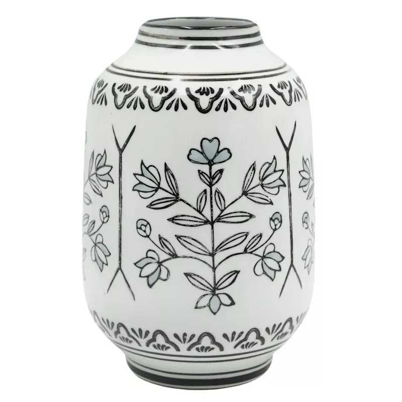 Black Vase, 10"