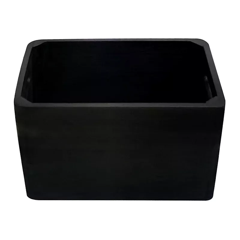 Black Wooden Storage Basket Set, Extra Small