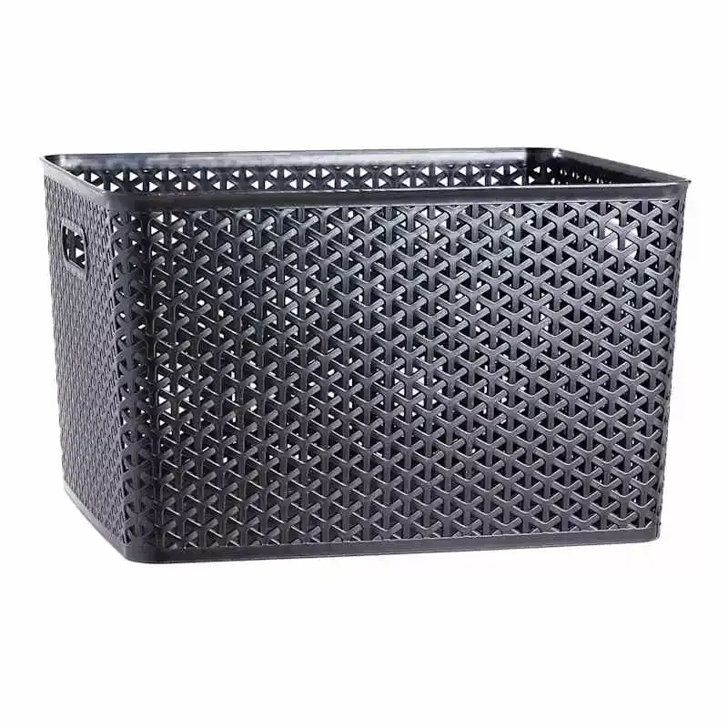 Black Y-Weave Storage Basket, Extra Large