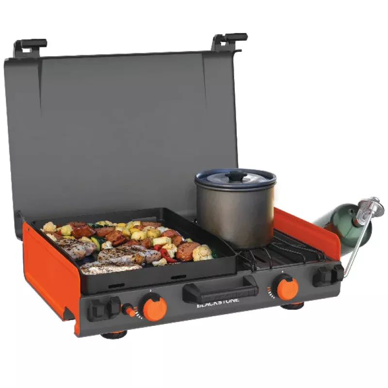 Blackstone 14 Adventure Ready Propane Camping Griddle W / Side Burner
