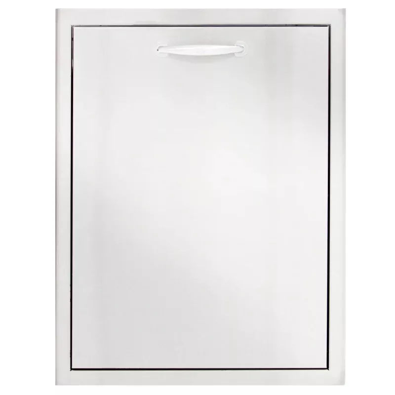 Blaze Outdoor Products 20 Roll-Out Stainless Steel Double Trash/Recycling Bin