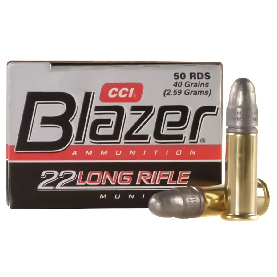 Blazer Ammunition .22 Long Rifle Lead Round Nose Ammo