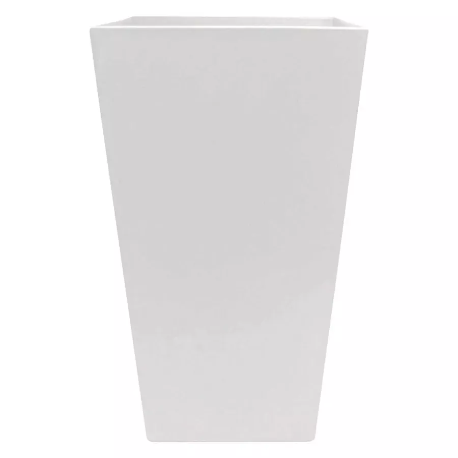 Bloem Finley Square Planter - 20" - Casper White