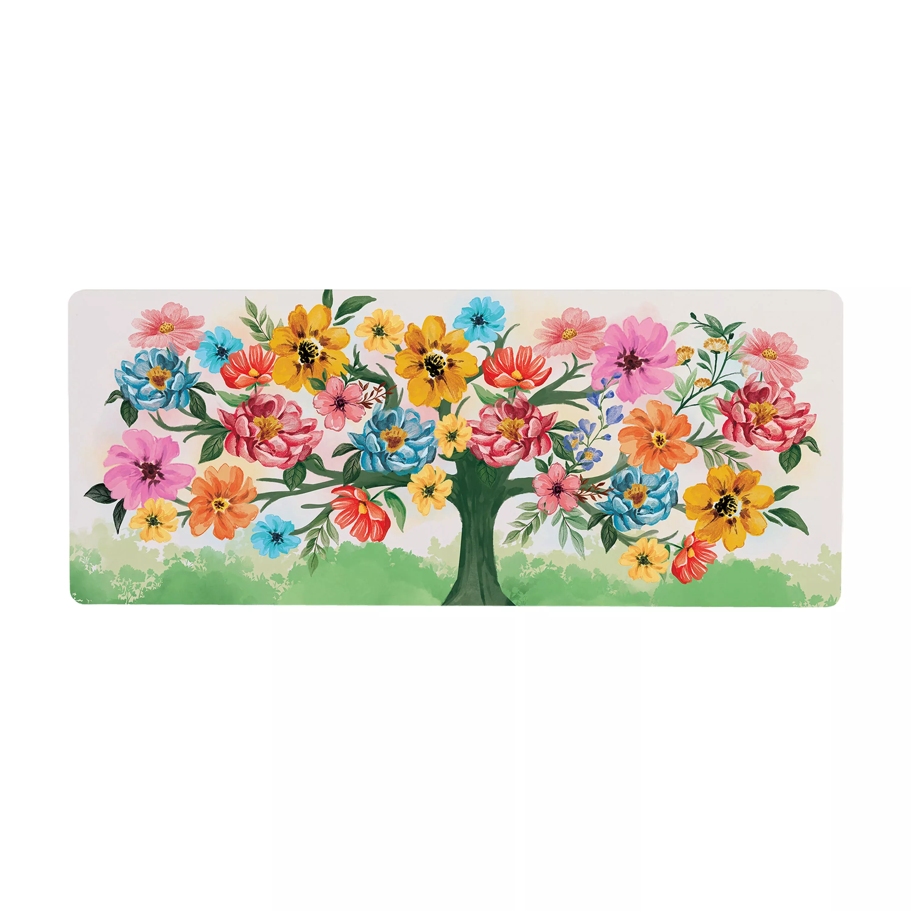 Blooming Tree of Life PVC Horizontal Yard Sign, 20W"x 8"H