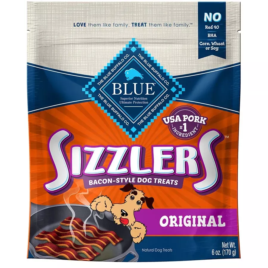 Blue Buffalo Sizzlers™ Bacon-Style Dog Treats - 6 oz