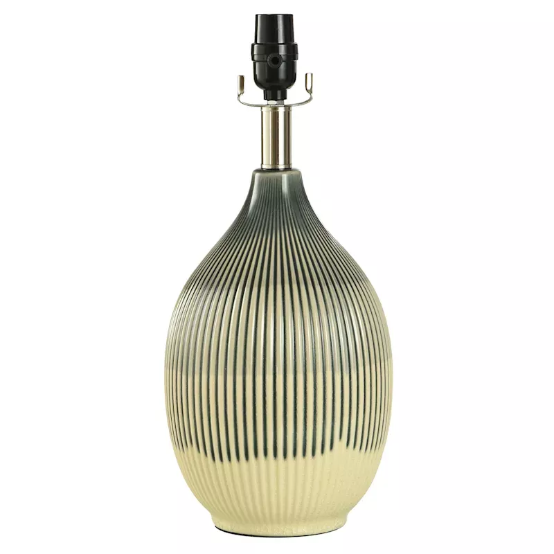 Blue Ceramic Drip Accent Lamp, 16"