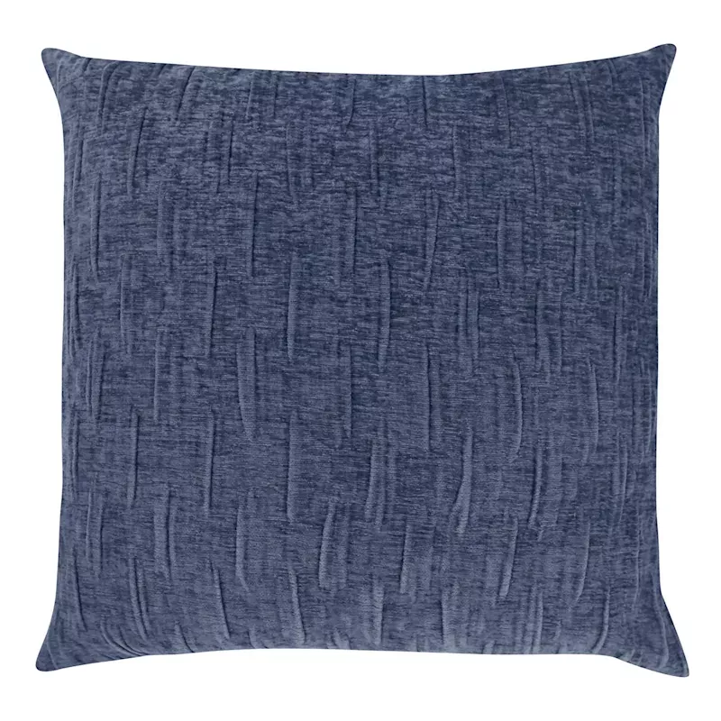 Blue Diamond Dash Chenille Throw Pillow, 18"