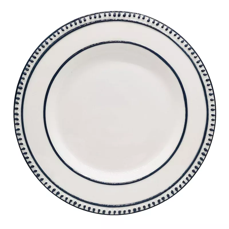 Blue Dots Dinner Plate, 10"