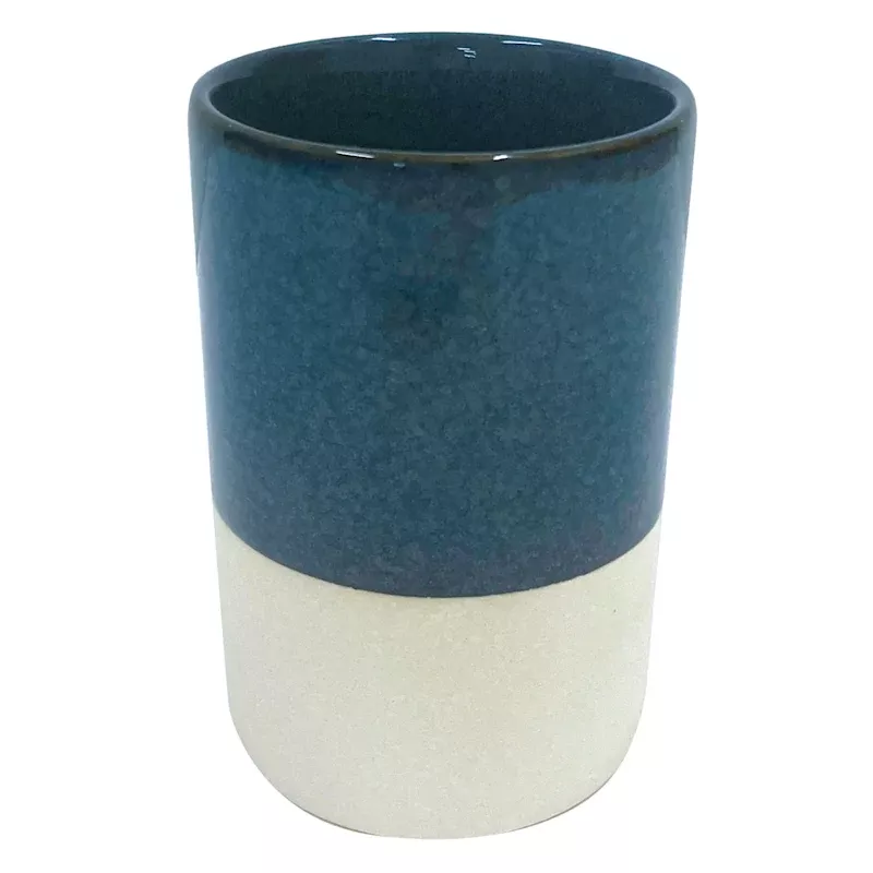 Blue Glazed Bath Tumbler, 4.5"