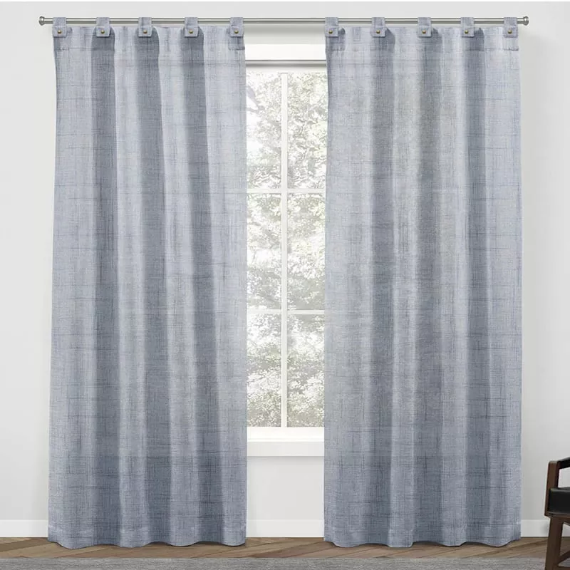 Blue Light Filtering Tab Top Curtain Panel, 84"