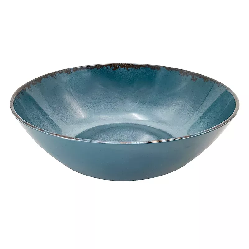 Blue Melamine Serving Bowl, 10"