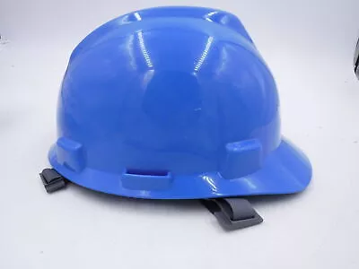 Blue MSA V-Guard Safety Hard Hat Helmet Medium, Size 6-1/2 – 8