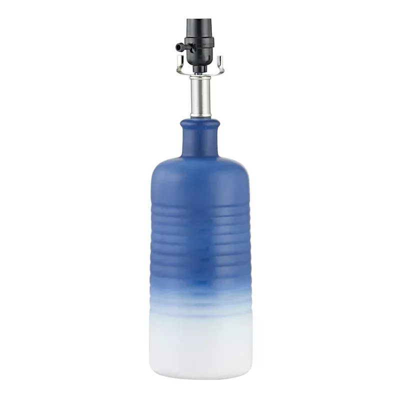 Blue Ombre Ceramic Accent Lamp, 18"