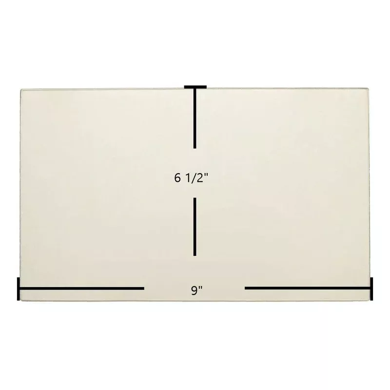 Blue Ridge 7BSDD Door Glass Replacement 9″ x 6 1/2″ High-Temperature Ceramic Glass Panel (7BSDD-2)
