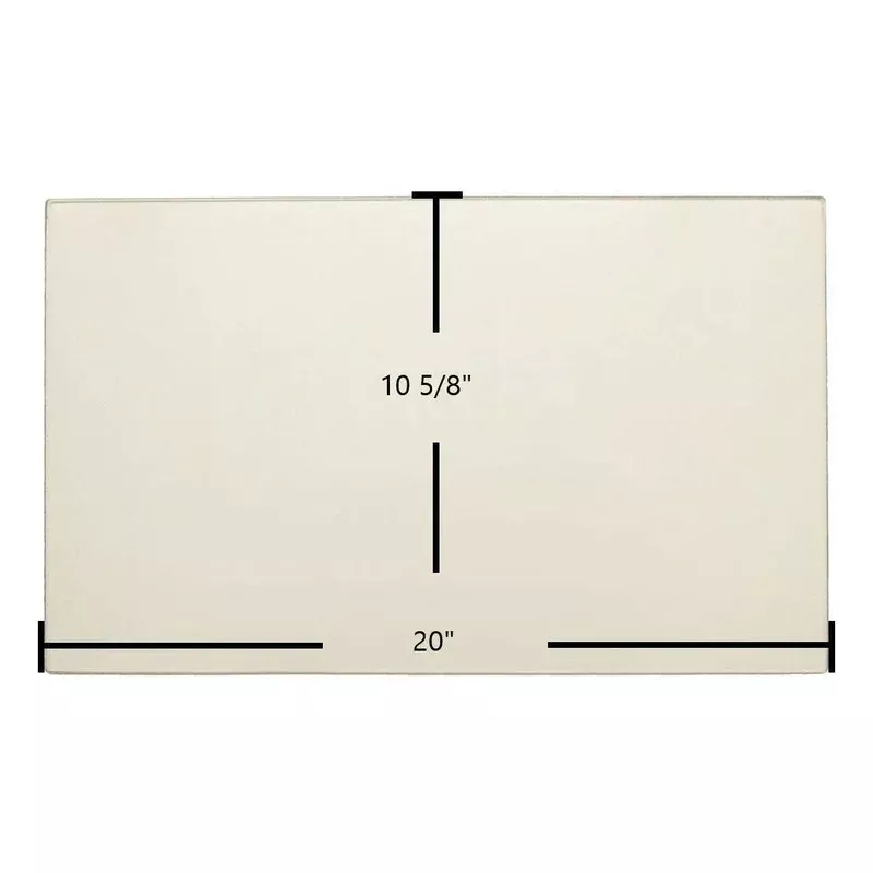 Blue Ridge 7GBRL Door Glass Replacement 20″ x 10 5/8″ High-Temperature Ceramic Glass Panel (BGBRL)