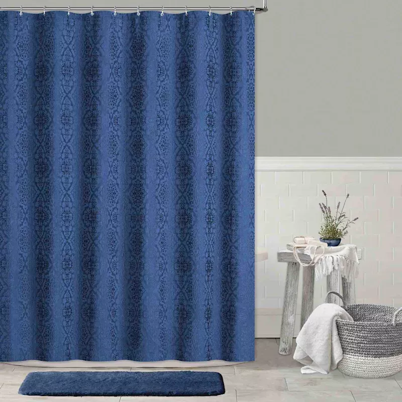 Blue Shower Curtain, 70x72