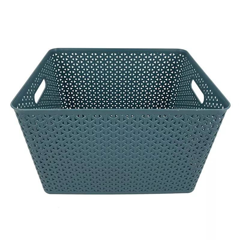 Blue Y-Weave Storage Basket, Extra Large