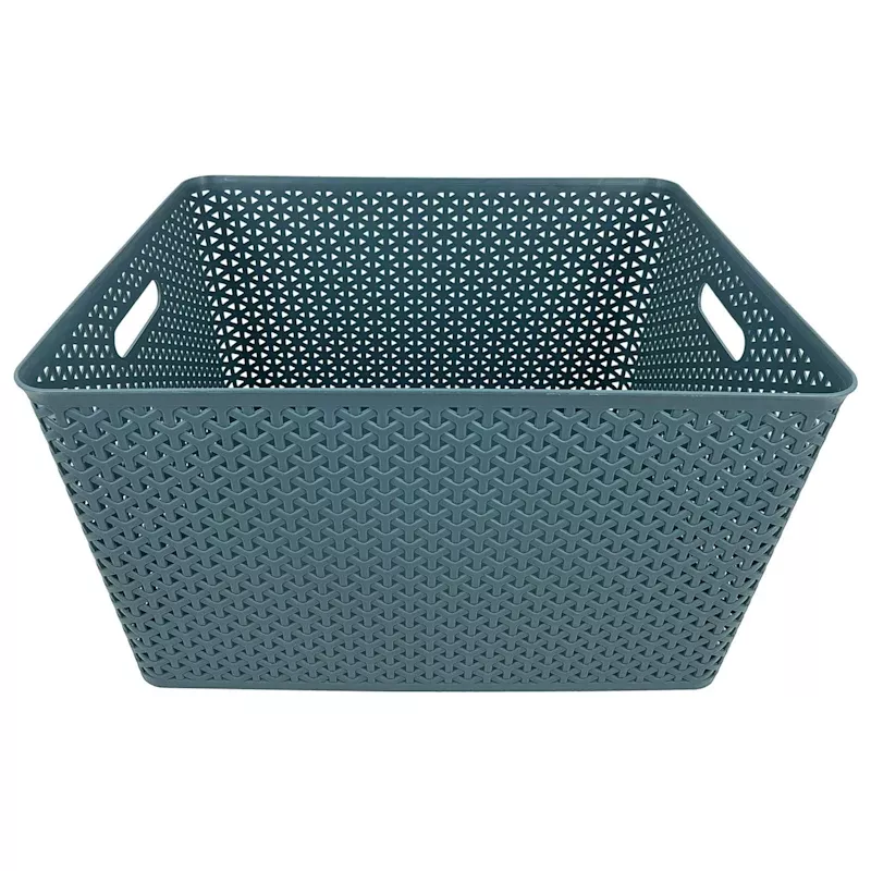 Blue Y-Weave Storage Basket, XXL