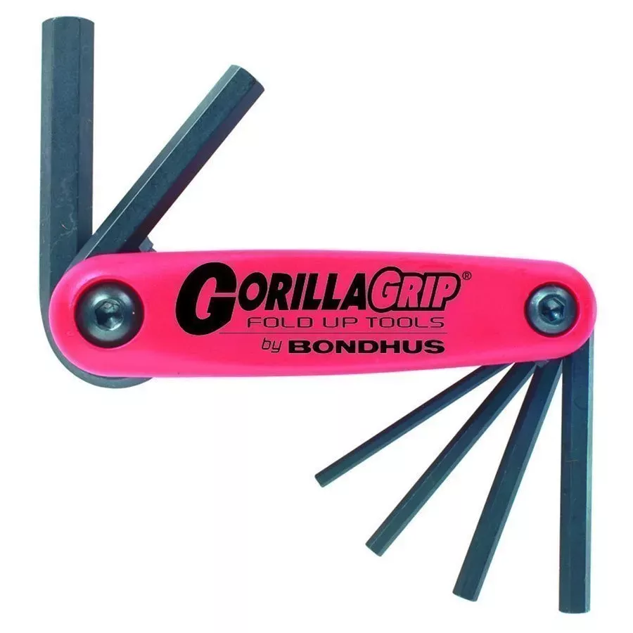 Bondhus Set of 6 Hex GorillaGrip Fold-up Tools 3-10mm