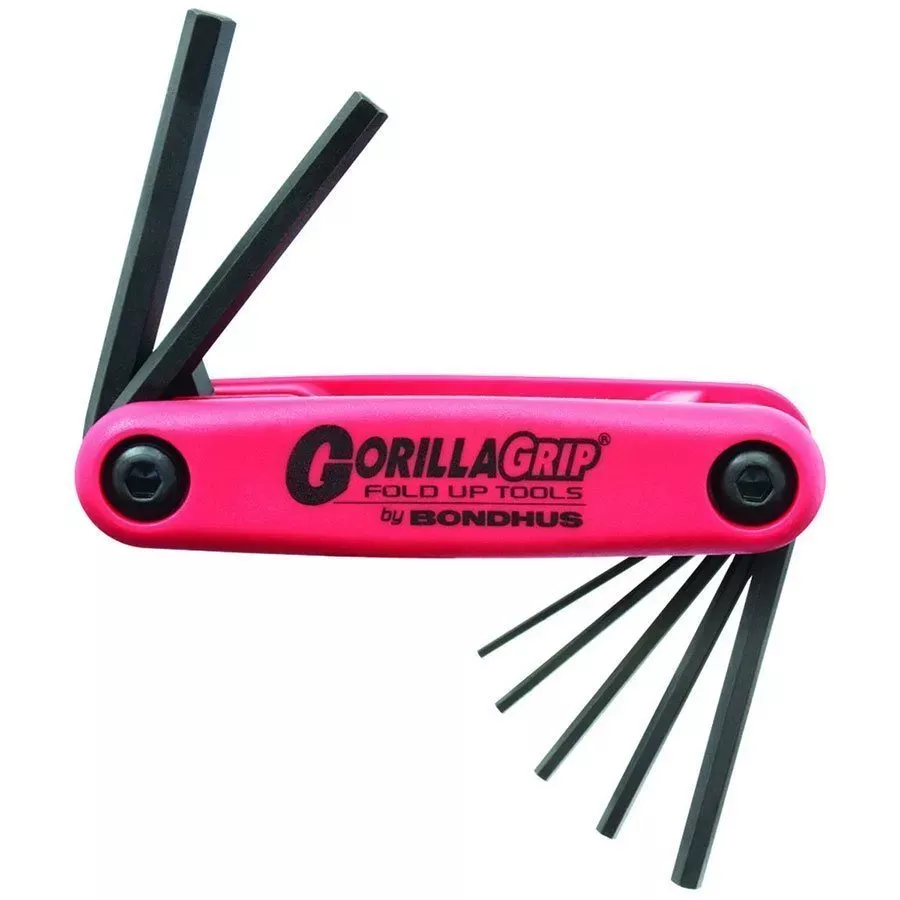 Bondhus Set of 7 Hex GorillaGrip Fold-up Tools 1.5-6mm