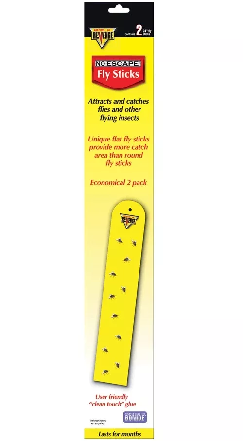 Bonide 46191 Revenge No Escape Fly Stick, 24", 2/Pack