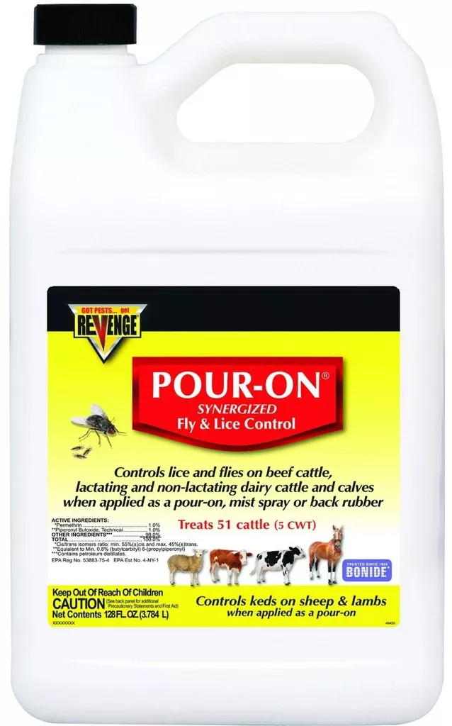 Bonide 46430 Revenge Pour-On Fly & Lice Control, Gallon