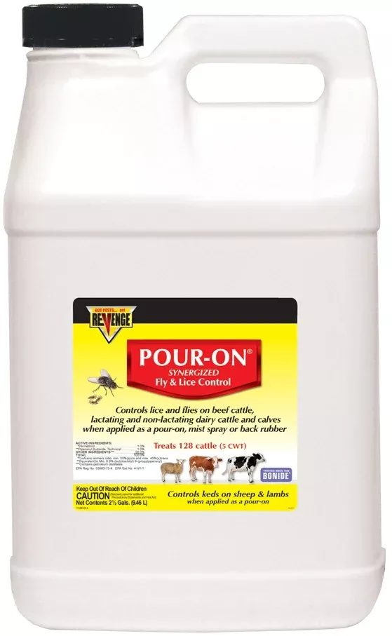 Bonide 46431 Revenge Pour-On Fly & Lice Control, 2.5 Gallon