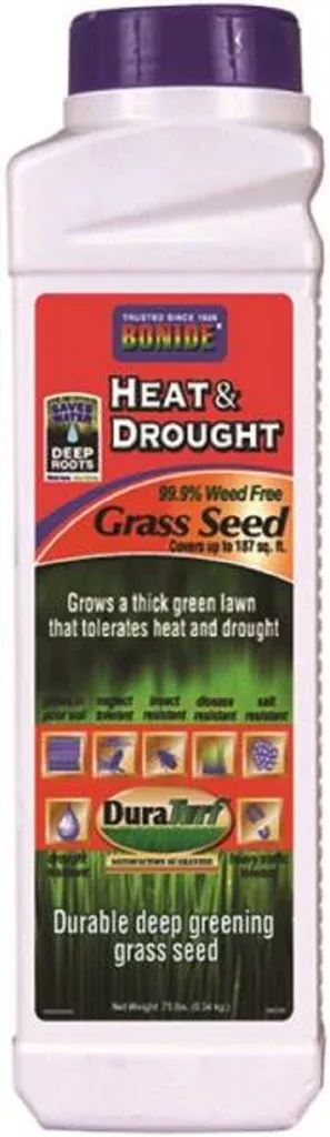 Bonide 60250 Heat & Drought Grass Seed, 0.75 Lb