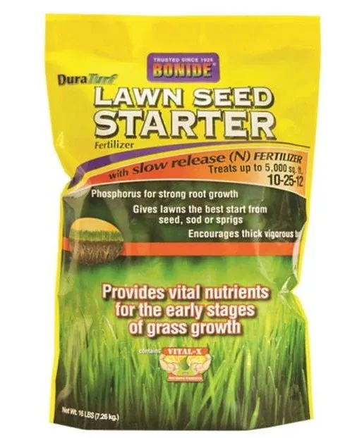 Bonide 60456 Dura Turf Lawn Seed Starter,5,000 Sq Ft, 10-25-12